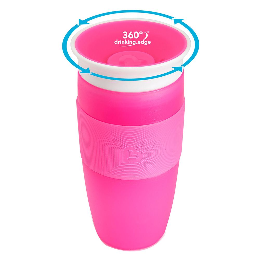 Munchkin - Miracle 360 Sippy Cup 14oz- Pink