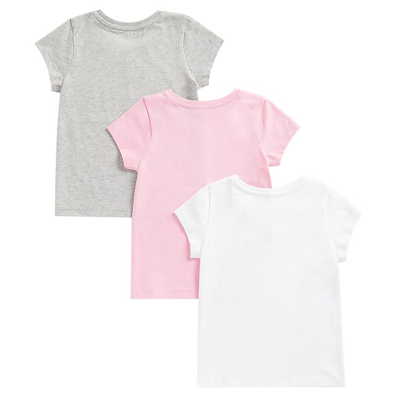 Mothercare - 3pc-Set - Girls Round Neck T-shirt