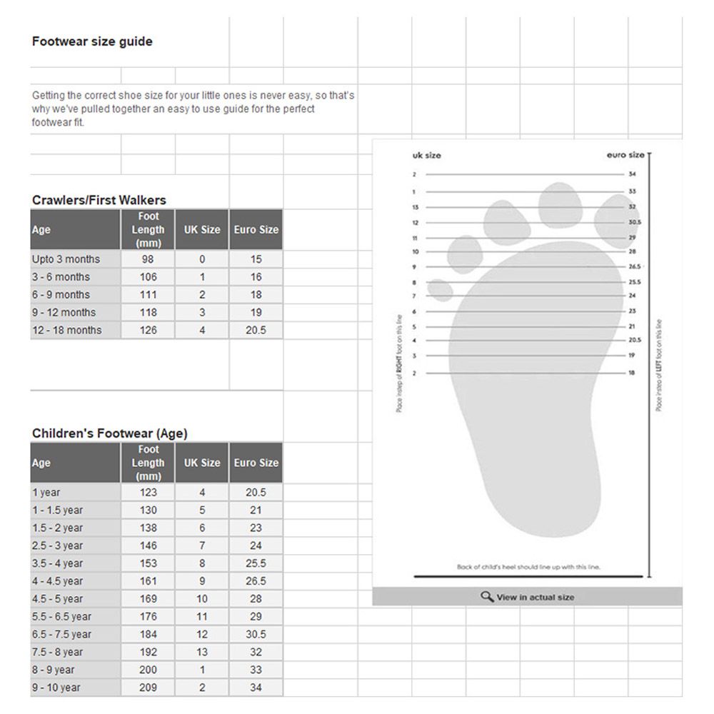 Mothercare - First Walker Star Trainers