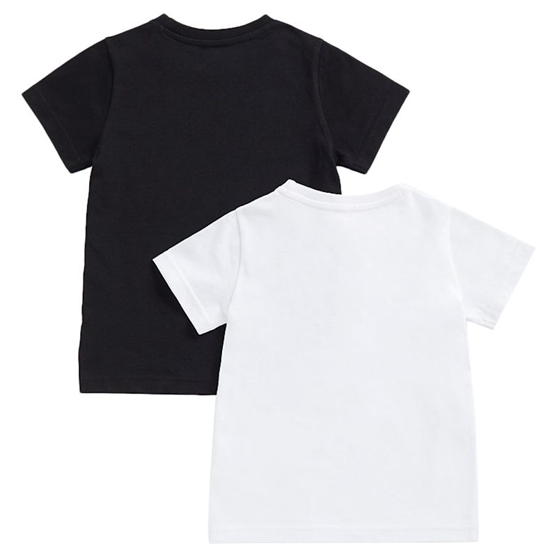 Mothercare - 2pc-Set - Boys Solid T-shirt - Black/White