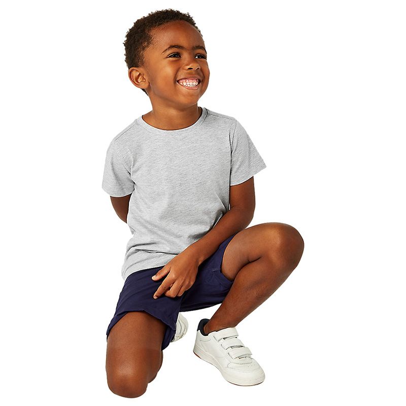 Mothercare - 2pc-Set - Boys Solid T-shirt - Navy/Grey