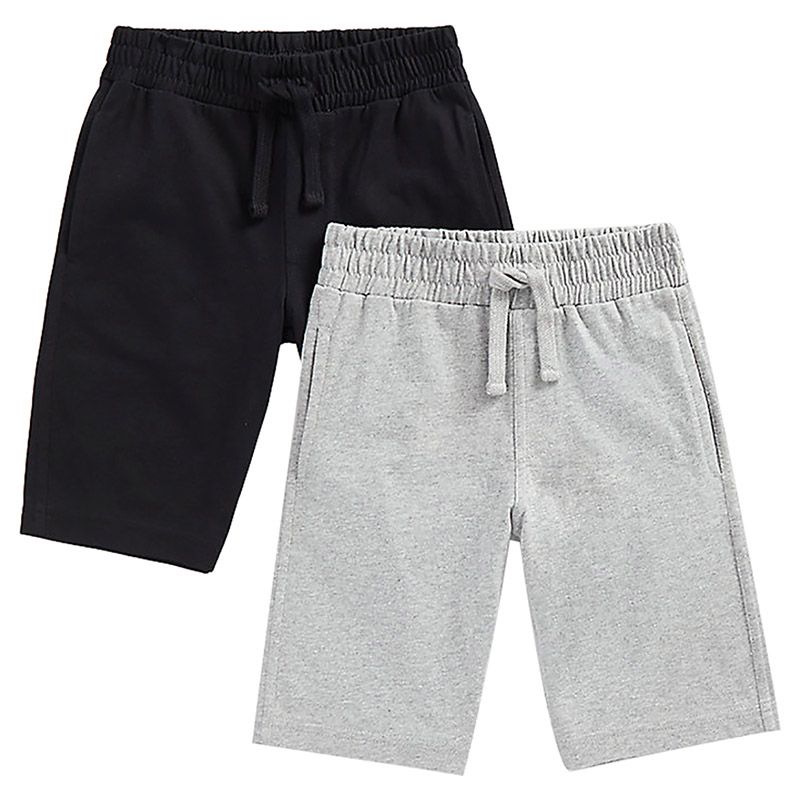 Mothercare - 2pc-Set - Boys Jersey Shorts - Black/Grey