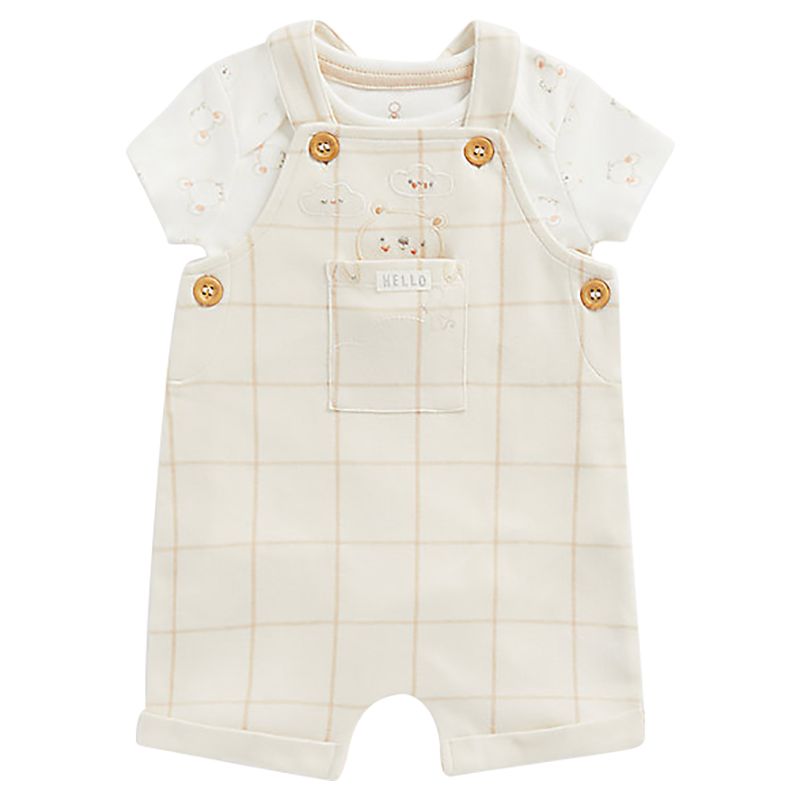 Mothercare - 2pc-Set - My First Bib shorts & Bodysuit