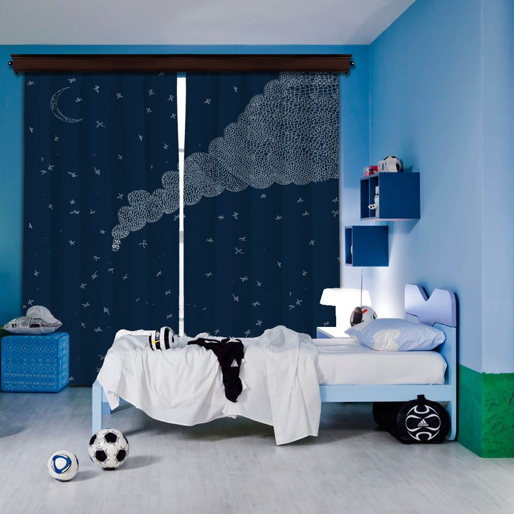 Cipcici - Story And Cloud 2 Piece Blackout Curtain