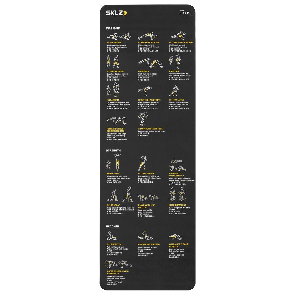 SKLZ Trainer Mat, Self-Guided Exercise Mat