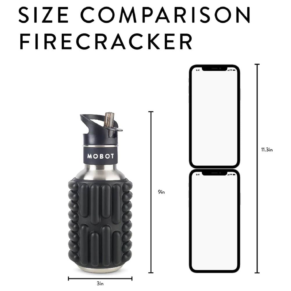 موبوت - زمزمية ماء وفوم رولر فايركراكر - 532.3 مل - الكرة الأرضية
