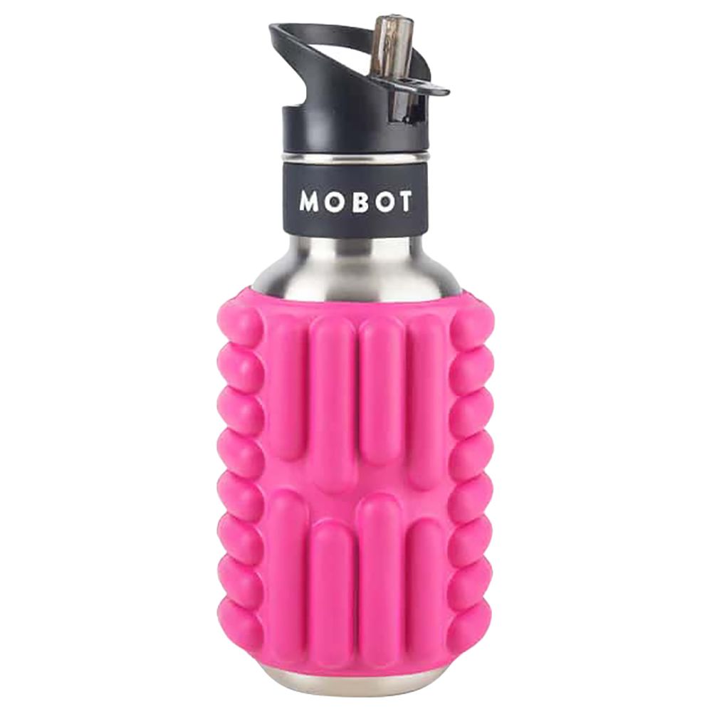 Mobot - Firecracker Foam Roller Water Bottle - 532.3Ml - Pink