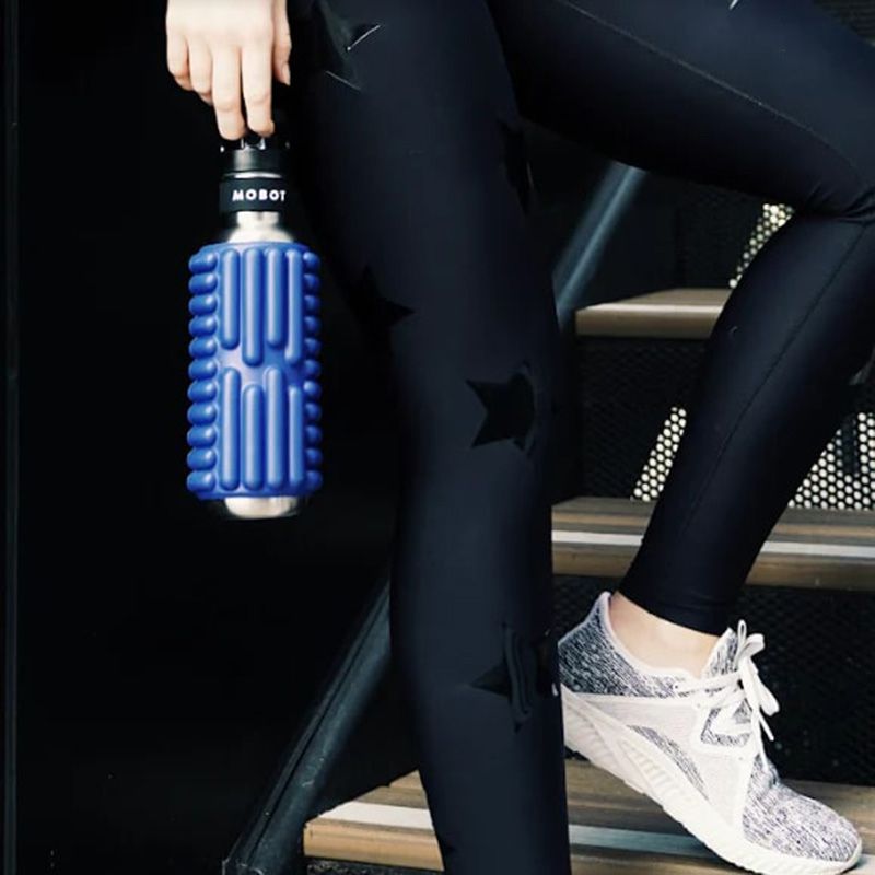 Mobot - Grace Foam Roller Water Bottle - 798.4Ml - Blue Steel