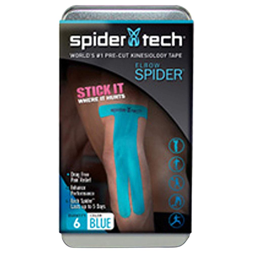 Spidertech - Kinesiology Tape. PreCut Elbow - 6 Pack Tin