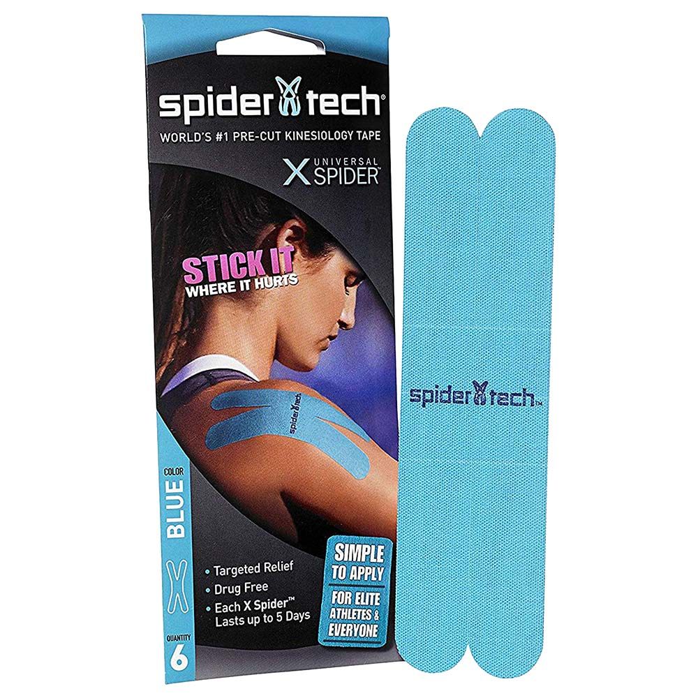 Spidertech - Kinesiology Tape UNIVERSAL X Spider 6pc - Blue