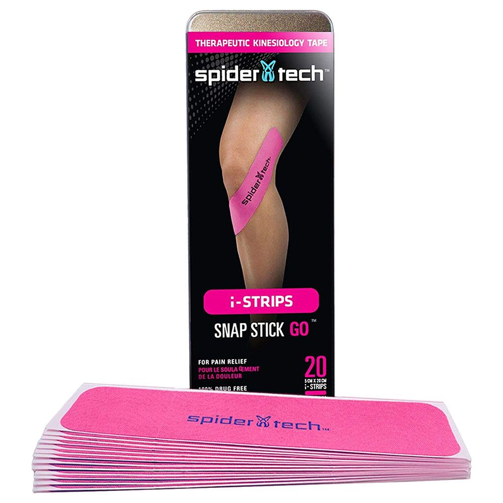 Spidertech - Kinesiology Tape UNIVERSAL I Strips, 20 Pack