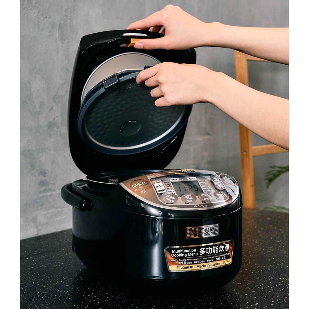 Zojirushi - Electric Rice Cooker/Warmer - Metallic Black - 1 L