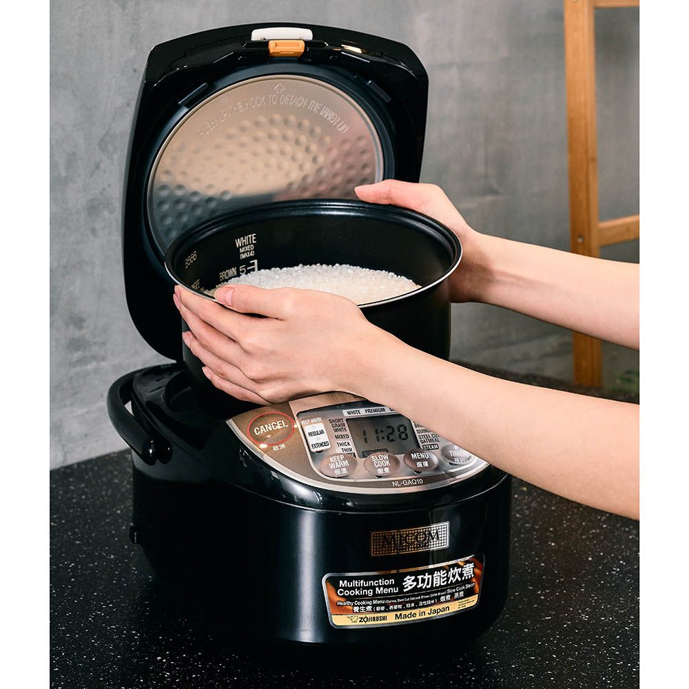 Zojirushi - Electric Rice Cooker/Warmer - Metallic Black - 1 L