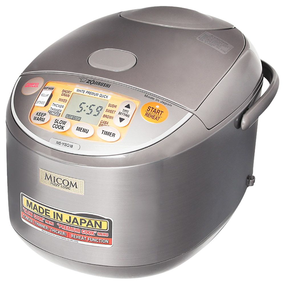 Zojirushi - Electric Rice Cooker/Warmer - Stainless Brown - 1.8 L