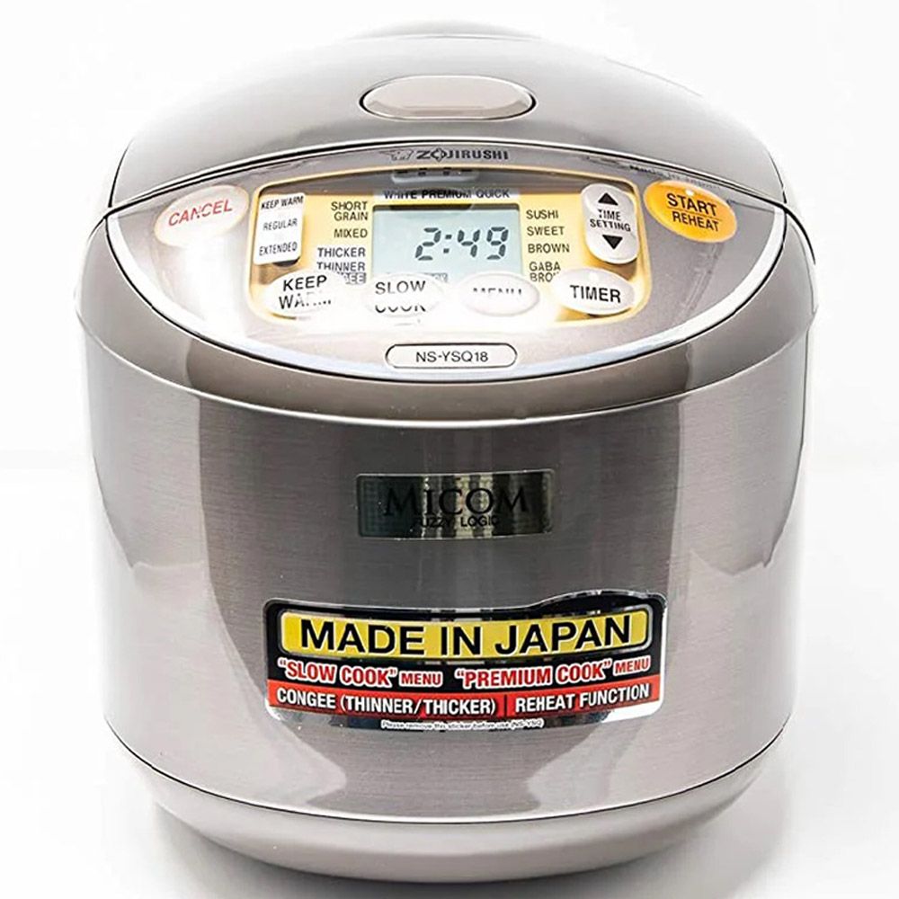 Zojirushi - Electric Rice Cooker/Warmer - Stainless Brown - 1.8 L