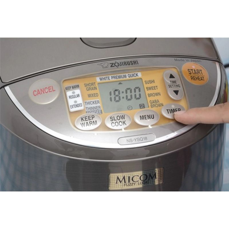 Zojirushi - Electric Rice Cooker/Warmer - Stainless Brown - 1.8 L