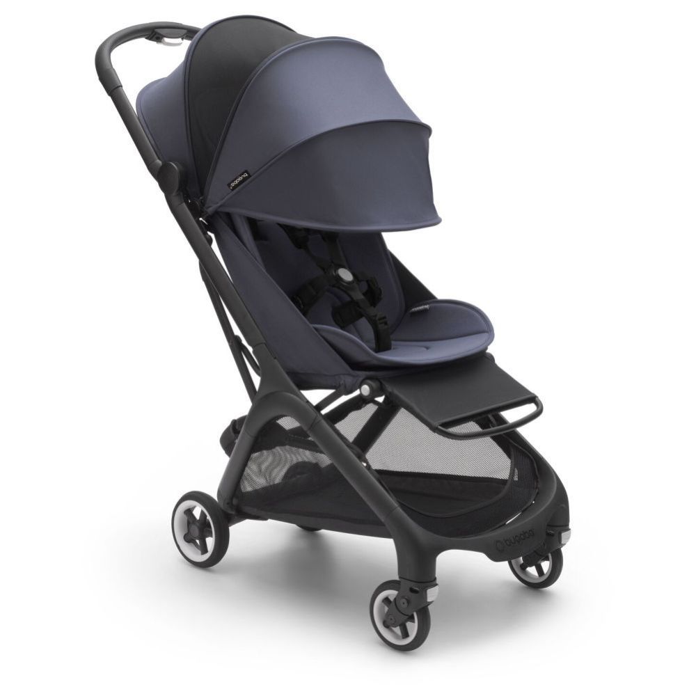 Bugaboo - Butterfly Complete Travel Stroller - Black/Stormy Blue