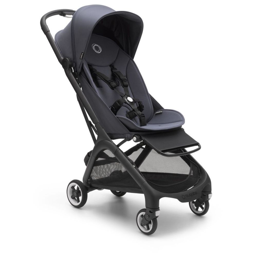 Bugaboo - Butterfly Complete Travel Stroller - Black/Stormy Blue