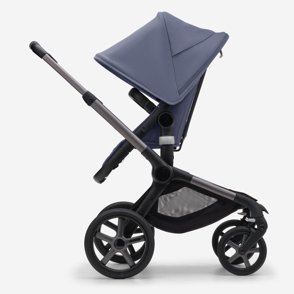 Bugaboo - Fox 5 Complete Stroller - Graphite/Stormy Blue