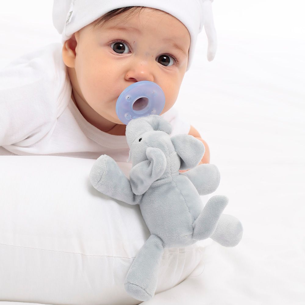 Minikoioi - Plush Toy With Soother - Sleep Buddy - Elephant