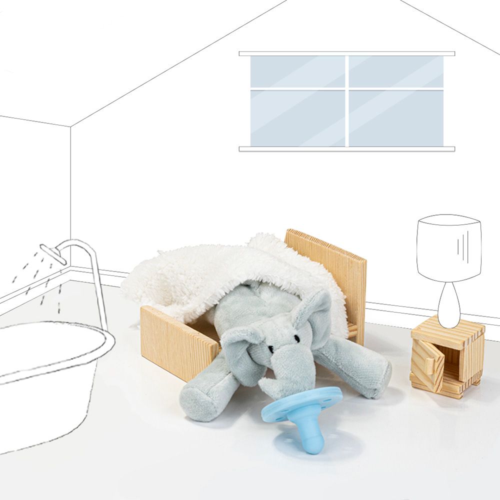 Minikoioi - Plush Toy With Soother - Sleep Buddy - Elephant