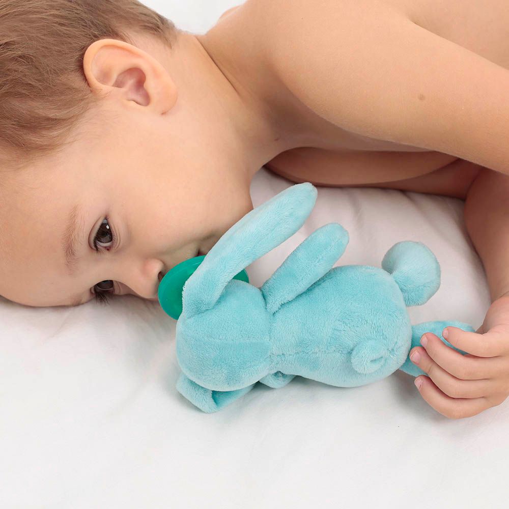 Minikoioi - Plush Toy With Soother - Sleep Buddy Blue Bunny