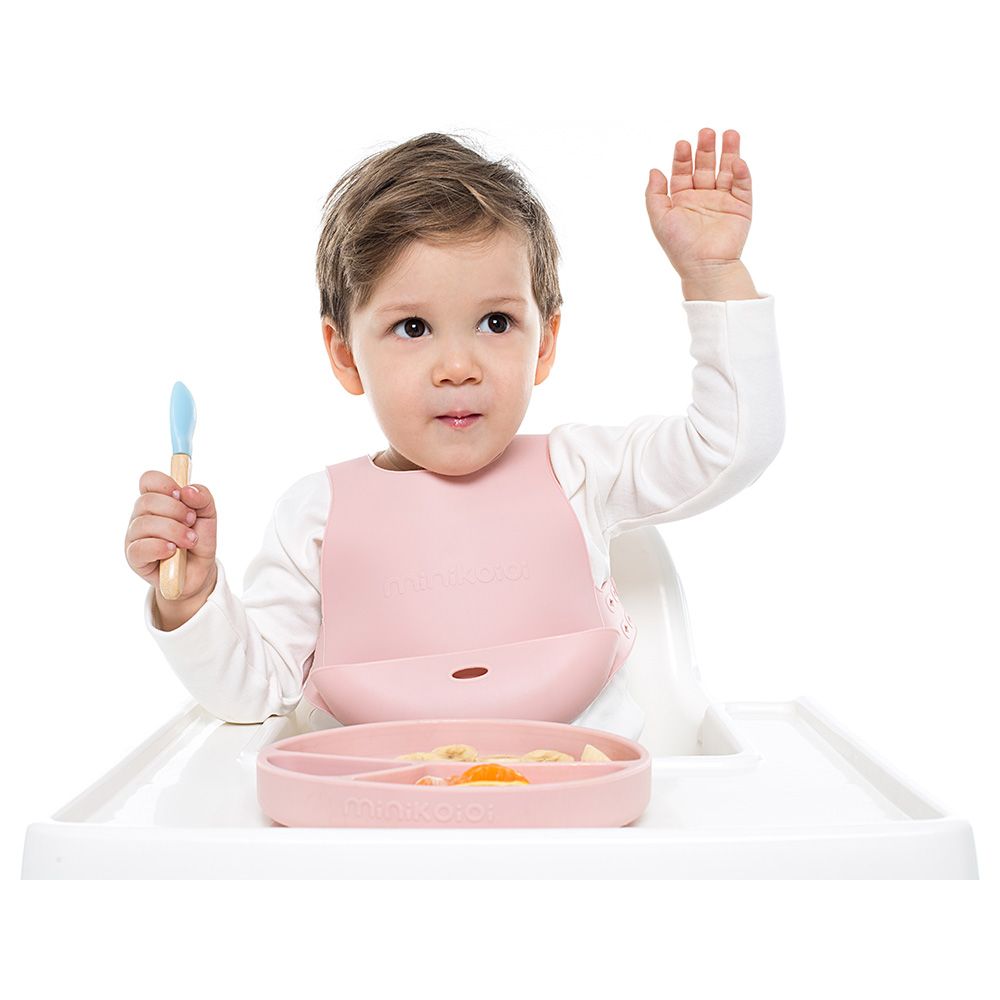 Minikoioi - Silicone Flexi Bib - Pink