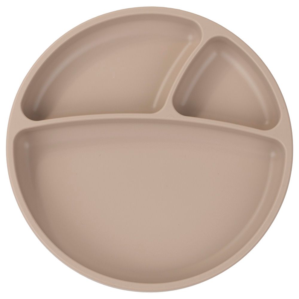 Minikoioi - Silicone Portions Plate - Bubble Beige