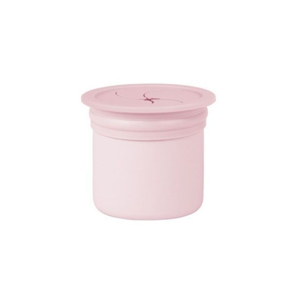 MinikOiOi - 2-in-1 Cup Sip Snack - Silicone - Pinky Pink