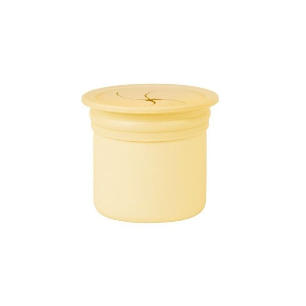 Minikoioi - 2-in-1 Cup Sip Snack - Silicone - Mellow Yellow