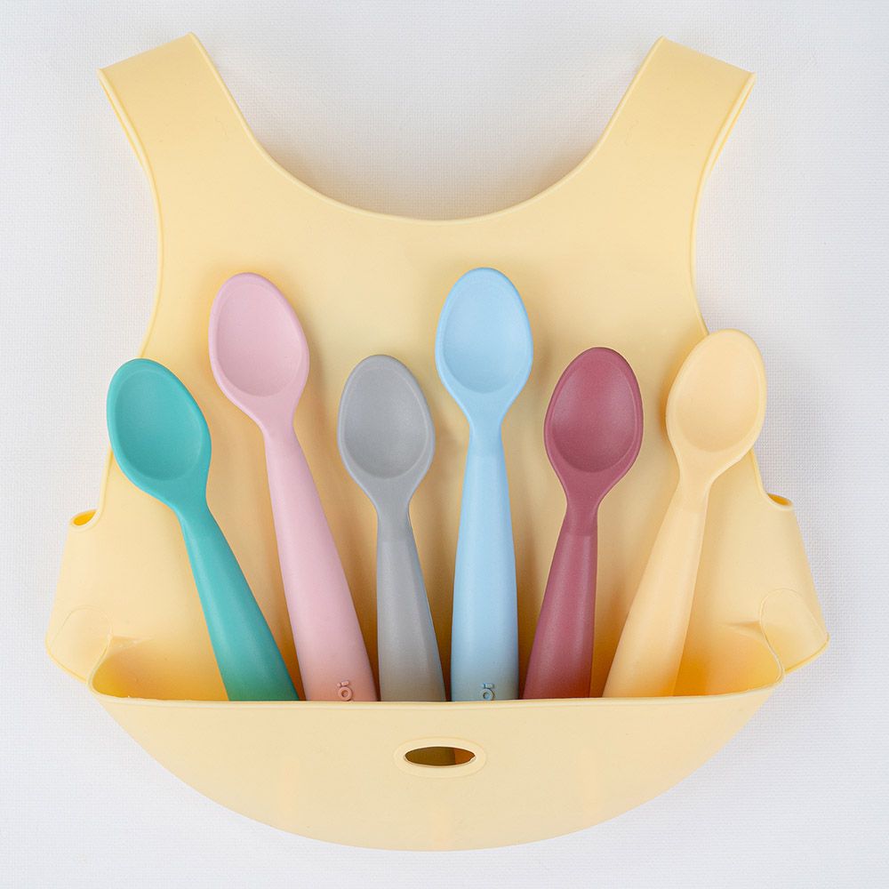 Minikoioi - Spoon - Silicone Scooper - Yellow