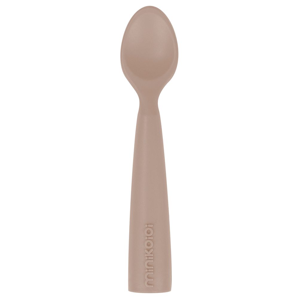 Minikoioi - Spoon - Silicone Scooper - Bubble Beige