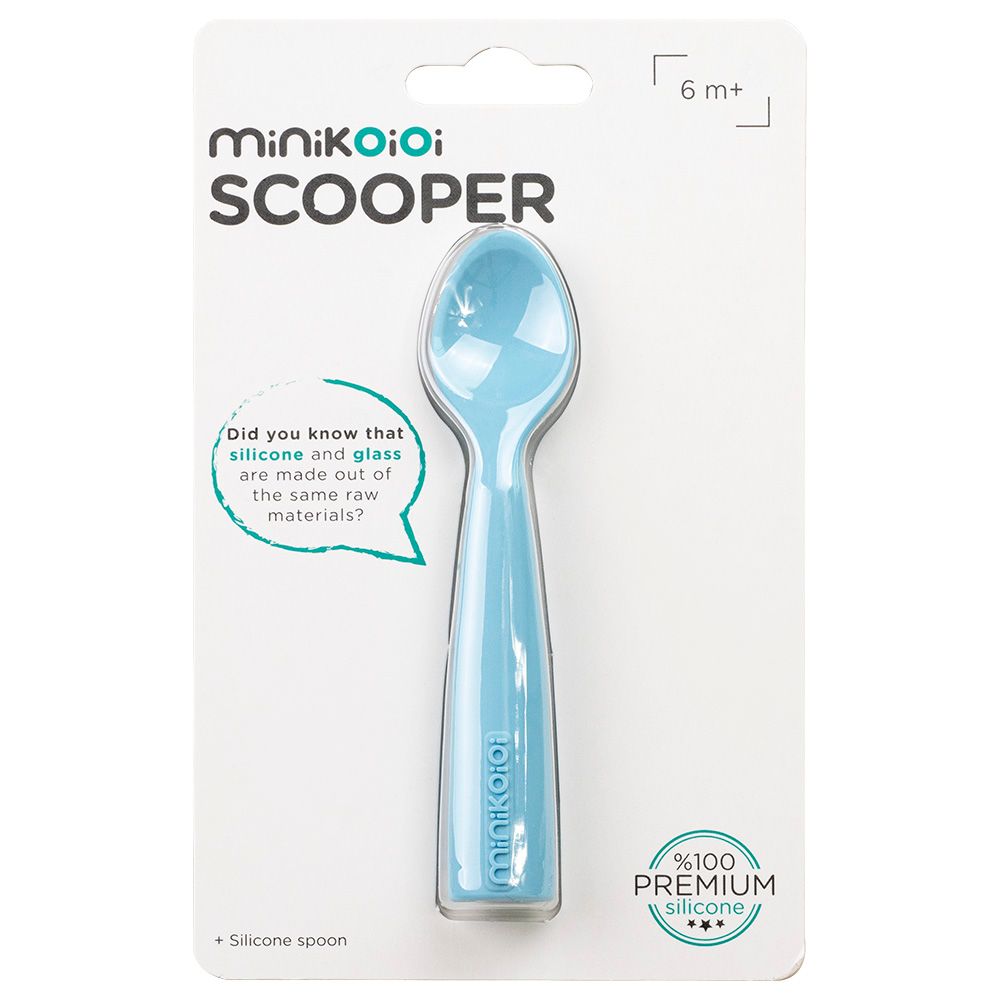 Minikoioi - Silicone Scooper - - Deep Blue