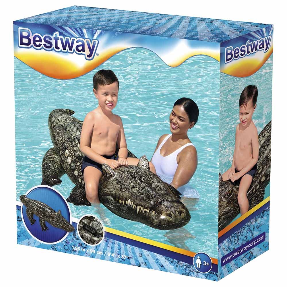 Bestway - Realistic Reptile Rider - Grey - Inflatable Pool Float