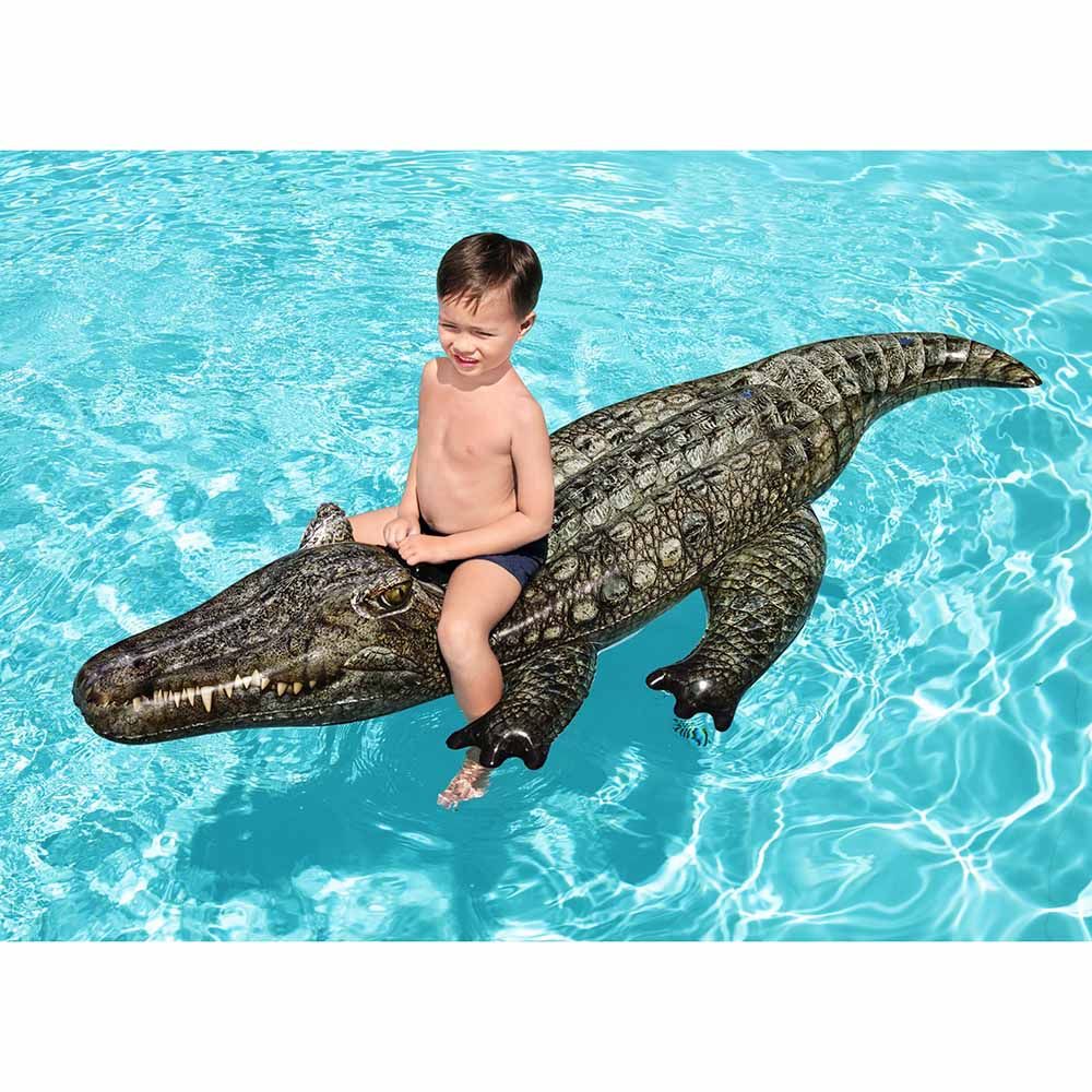 Bestway - Realistic Reptile Rider - Grey - Inflatable Pool Float