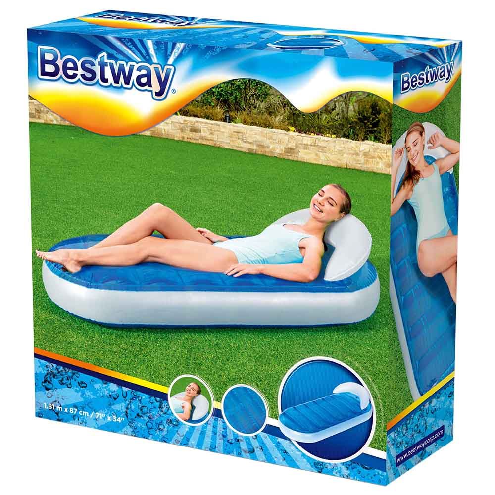 Bestway - Lounge Poolside - Inflatable Pool Float - Blue