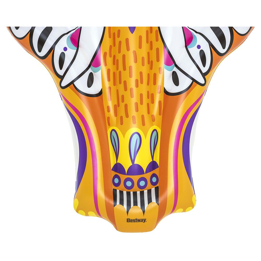 Bestway - Flirty Fiesta Elephant Island 183 x 153 cm - Orange - Inflatable Pool Float