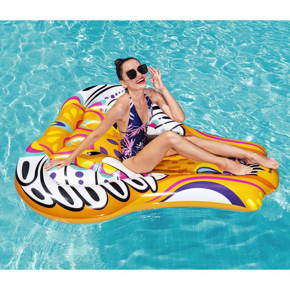 Bestway - Flirty Fiesta Elephant Island 183 x 153 cm - Orange - Inflatable Pool Float