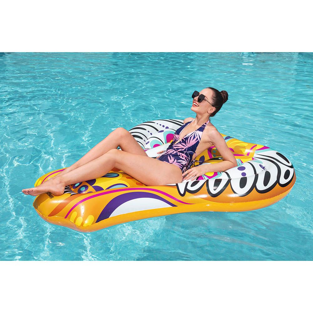 Bestway - Flirty Fiesta Elephant Island 183 x 153 cm - Orange - Inflatable Pool Float