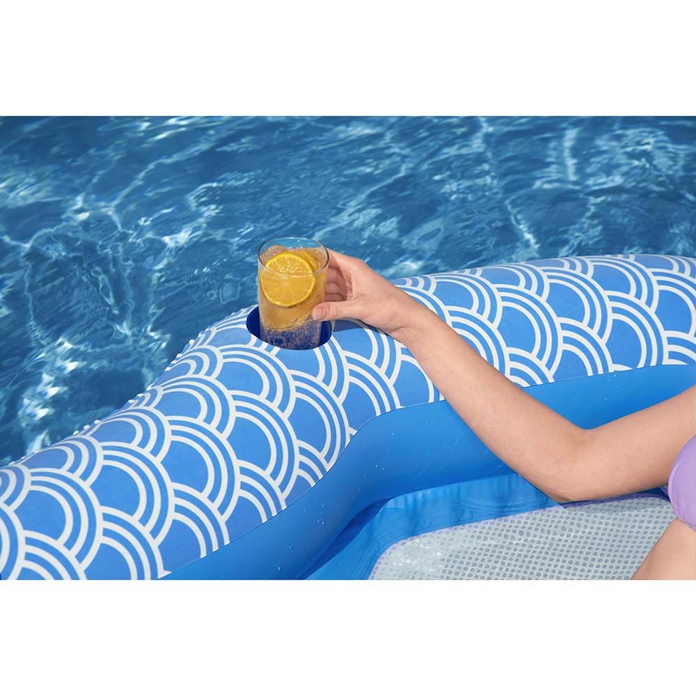 Bestway - Comfort Plush Lounge - Inflatable Pool Float - Blue