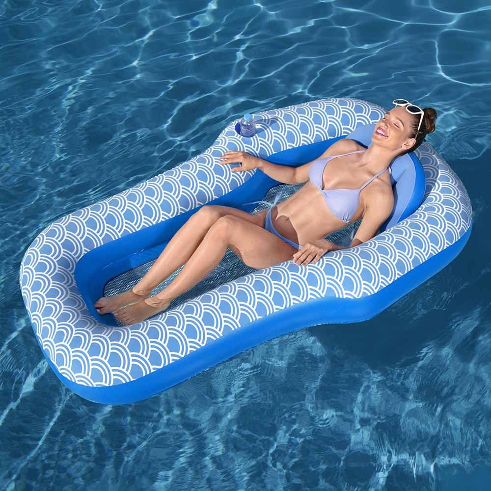 Bestway - Comfort Plush Lounge - Inflatable Pool Float - Blue