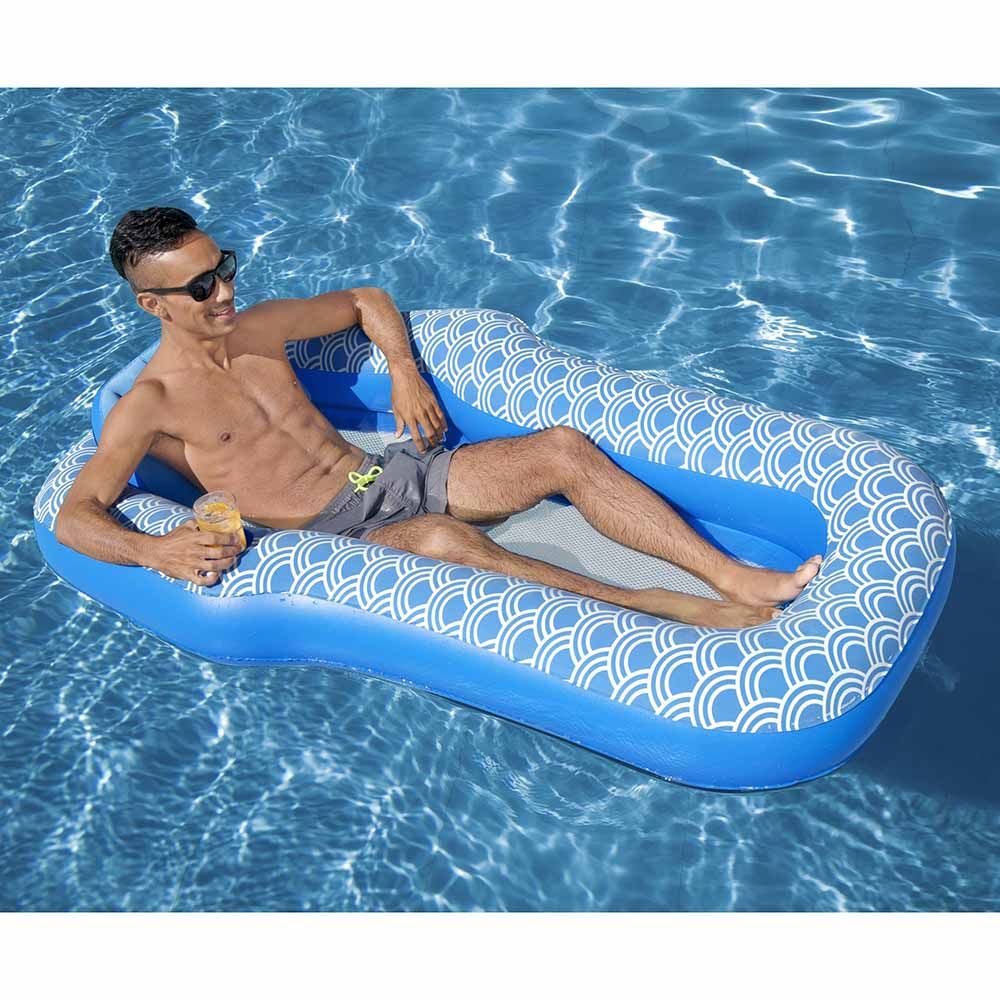 Bestway - Comfort Plush Lounge - Inflatable Pool Float - Blue