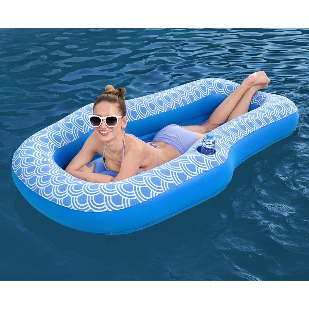 Bestway - Comfort Plush Lounge - Inflatable Pool Float - Blue