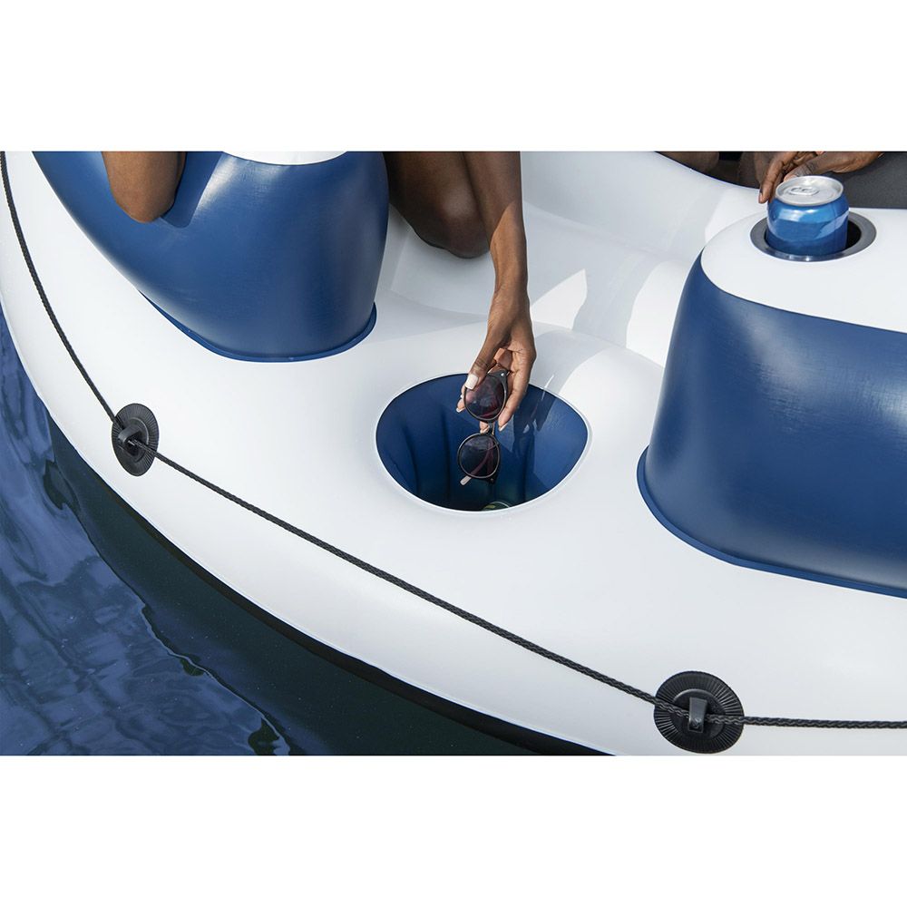 Bestway - Hydro-Force Inflatable Party Island - 239cm - White - Inflatable Pool Float