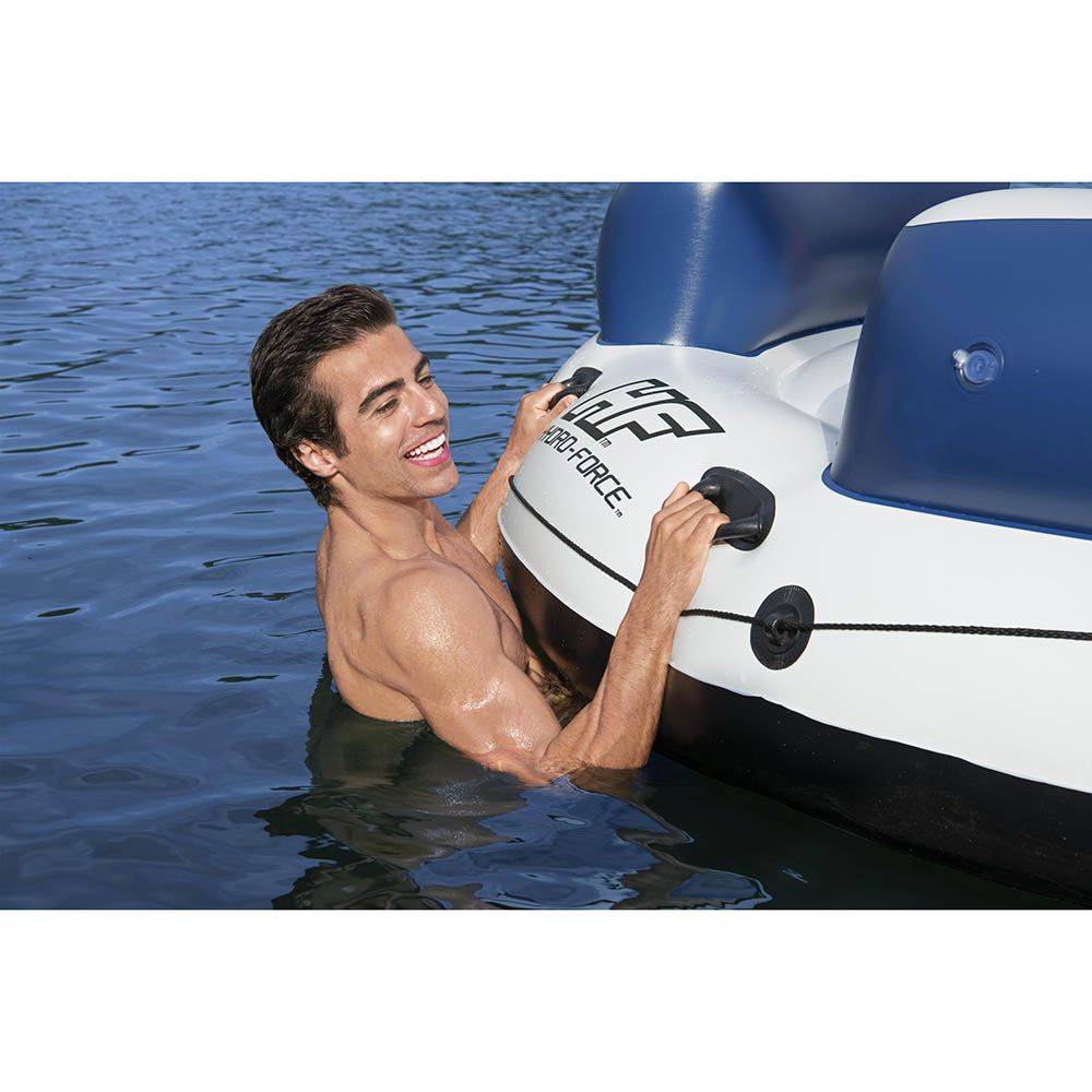 Bestway - Hydro-Force Inflatable Party Island - 239cm - White - Inflatable Pool Float