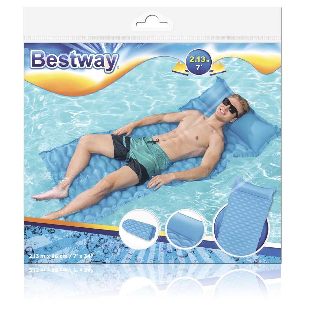 Bestway - Airmat Float N Roll 1pc - Assorted - Inflatable Pool Float