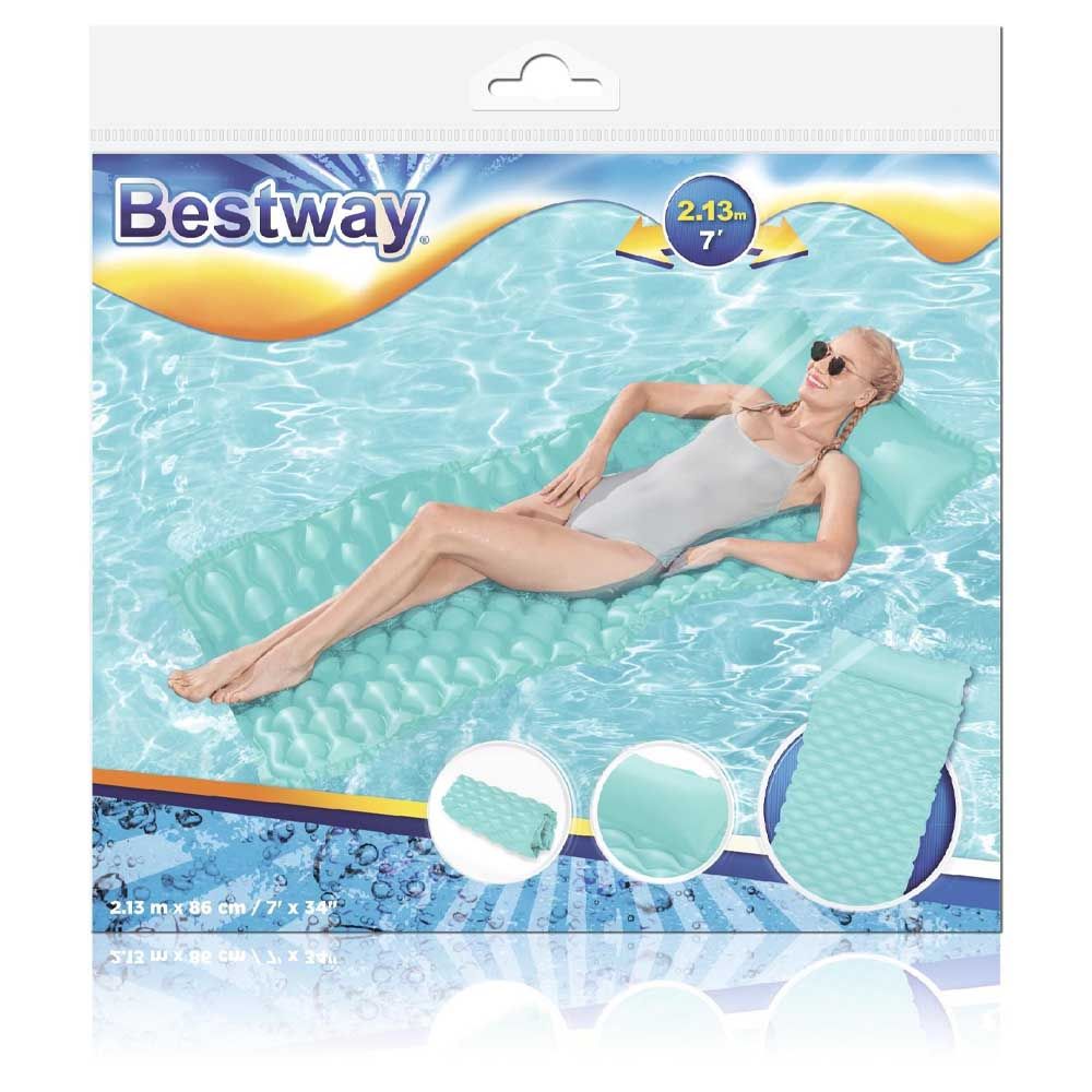 Bestway - Airmat Float N Roll 1pc - Assorted - Inflatable Pool Float