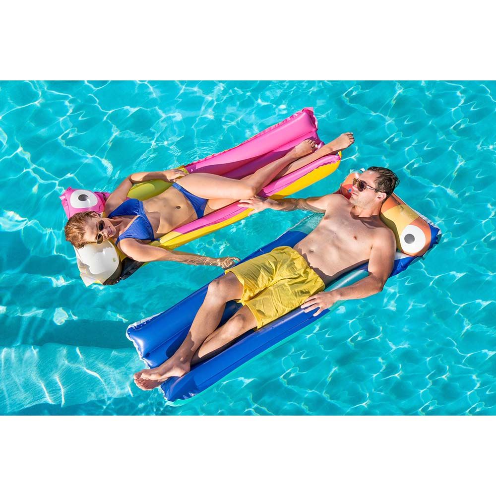 Bestway - Air Mat Tropical Bird 1pc - Assorted - Inflatable Pool Float