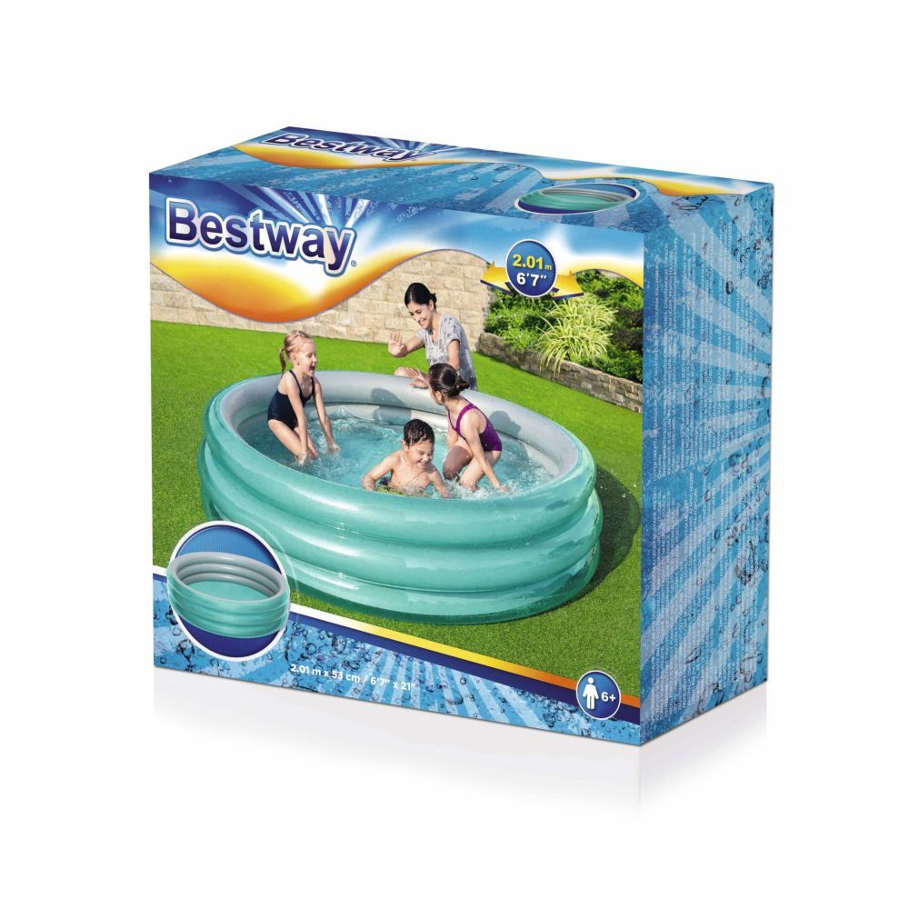 Bestway - Big Metallic 3-Ring Pool 201x53cm