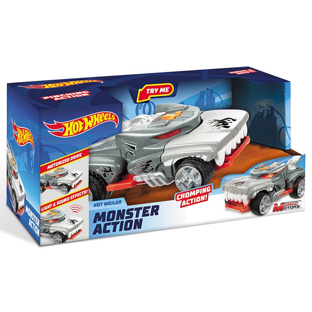 Mondo - Hot Wheels Light & Sound Monster Car - Grey